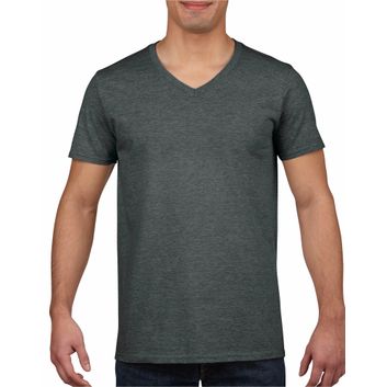 Gildan Softstyle® Adult V-Neck T-Shirt Dark Heather