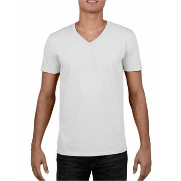 Gildan Softstyle® Adult V-Neck T-Shirt White