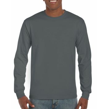 Gildan Ultra Cotton™ Adult Long Sleeve T-Shirt Charcoal