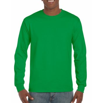 Gildan Ultra Cotton™ Adult Long Sleeve T-Shirt Irish Green