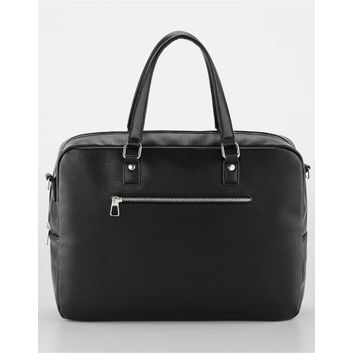 Quadra Tailored Luxe PU Briefcase Black