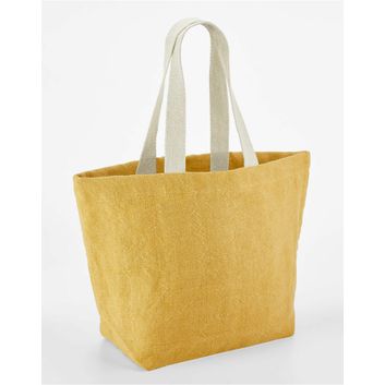 Westford Mill Soft Washed Jute Beach Bag Saffron