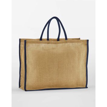 Westford Mill Starch Jute Market Shopper Natural/Navy