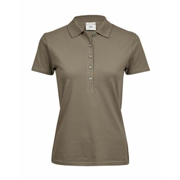 Tee Jays Ladies' Luxury Stretch Polo Clay