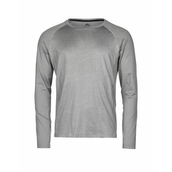 Tee Jays Long Sleeve CoolDry Tee Grey Melange