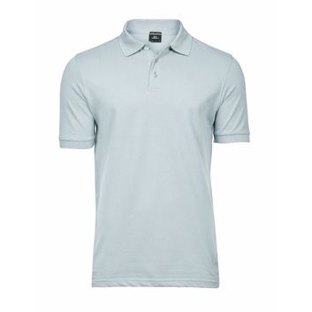 Tee Jays Men's Luxury Stretch Polo Ice Blue