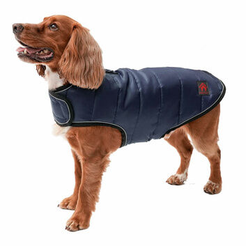 Firefoot Quilted Dog Coat Navy
