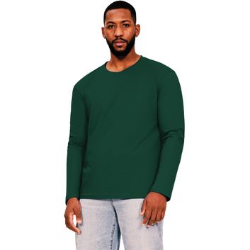 Casual Classics Ringspun 150 Long Sleeve T-Shirt - Forest Green