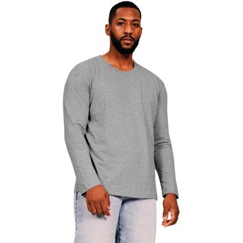Casual Classics Ringspun 150 Long Sleeve T-Shirt - Heather Grey