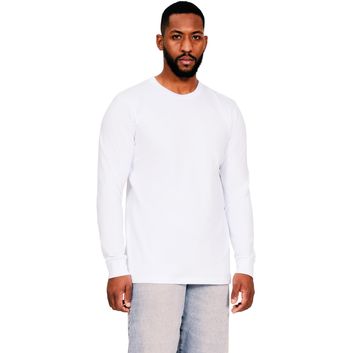 Casual Classics Supreme Combed Organic Long Sleeve T-Shirt - White