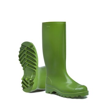 Nora Dolomite PVC Unlined Wellington Boots - Green