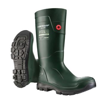 Dunlop Purofort TerraPro Full Safety Wellington Boot Green