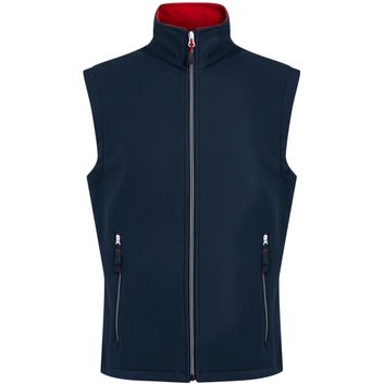 Regatta Professional Ascender 2 Layer Softshell Bodywarmer - Navy/Classic Red