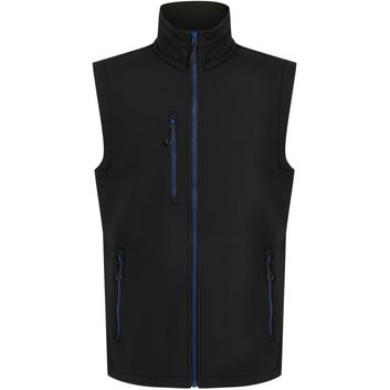 Regatta Professional Navigate 2 Layer Softshell Bodywarmer - Black/New Royal