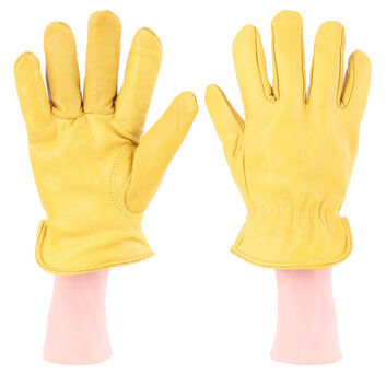 PERF Atlas Superior Soft Grain Lined Drivers Gloves SAF006 Gold