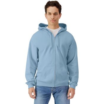 Gildan Softstyle Midweight Zip Hood Adult - Stone Blue