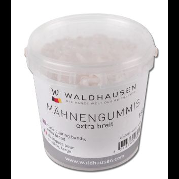 Waldhausen Extra Broad Mane White Plaiting Bands