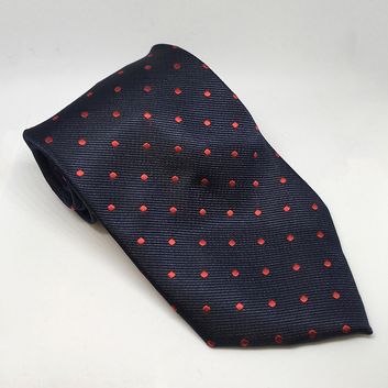 Equetech Polka Dot Show Tie Navy/Red alternative