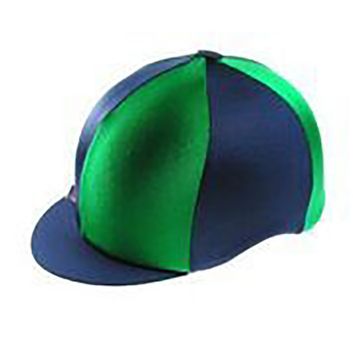 Capz Quartered Lycra Hat Cover Navy/Bottle Green