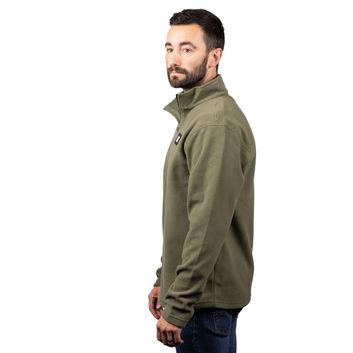 Caterpillar Cat Microfleece Quarter Zip Chive alternative