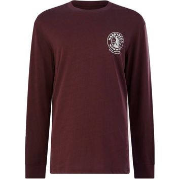 Hard Yakka Heritage Icon Long Sleeve Tee Burgundy