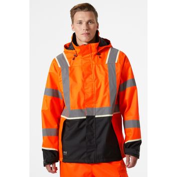 Helly Hansen UC-ME Shell Jacket Hi Vis Orange/Ebony