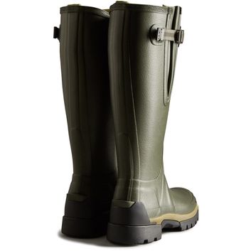 Hunter Balmoral Adjustable Neoprene Lined Wellington Dark Olive alternative