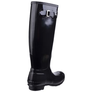 Hunter Original Tall Gloss Wellington Boots Black alternative