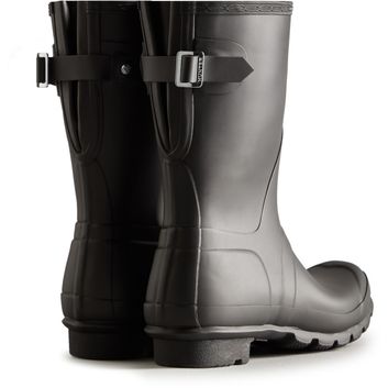 Hunter Short Back Adjustable Wellington Boots Black alternative