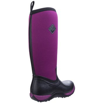 Muck Boots Arctic Adventure Pull On Wellington Boot Black/Maroon alternative