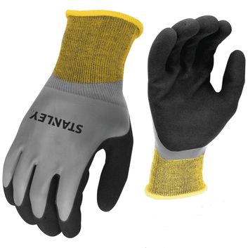 Stanley SY18 Waterproof Grip Glove Yellow/Grey/Black