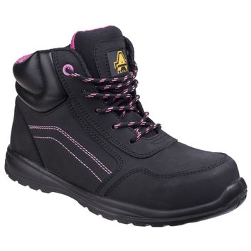Ladies Amblers AS601 Lydia Composite Safety Boot With Side Zip Black