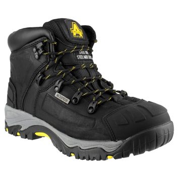 Amblers AS803 Waterproof Wide Fit Safety Boot Black