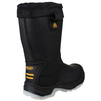 Amblers FS209 Water Resistant Pull On Safety Rigger Boot Black alternative