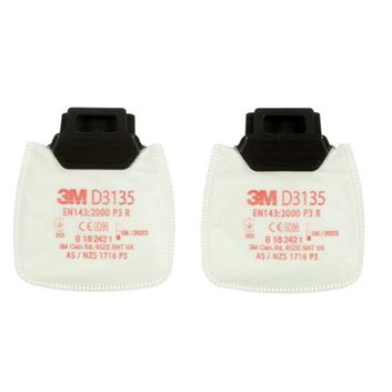 3M D3135 Secure Click P3 R Filter White (20 Pack)