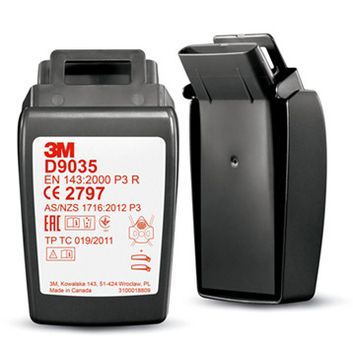 3M D9035 Secure Click Hard Case P3 R Filter Black (20 Pack)