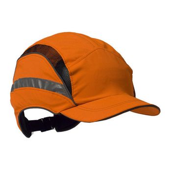 3M Hc23 First Base 3 Safety Baseball Cap Reduced Peak Hi Vis Orange