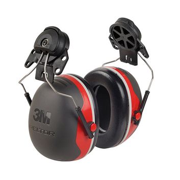 3M Peltor X3P3 Helmet Attachment Ear Defenders Red