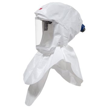 3M S657 Versaflo Headtop With Shoulder Coverage White