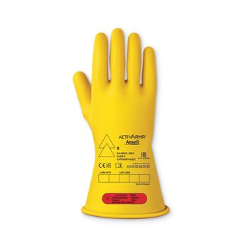 Ansell Low Voltage Electrical Insulating Glove (Class 0) 11" Gloves Yellow