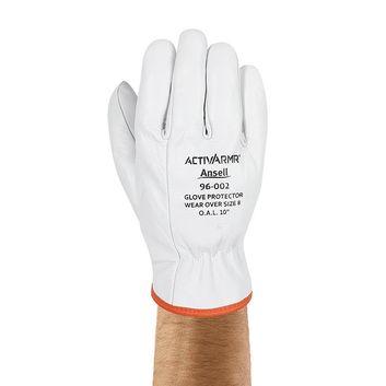 Ansell Low Voltage Leather Premium Goat Skin Gloves White