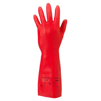 Ansell Solvex 37-900 Glove Red (12 Pack)
