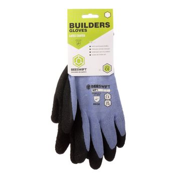 Builders Latex Glove Black (1 Pair)