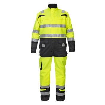 Hydrowear Hove Hi-Vis Two-Tone Coverall Saturn Yellow/Black