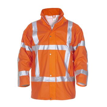 Hydrowear Neer Multi Fire Retardant Hi-Vis Anti-Static Waterproof Parka Jacket Orange