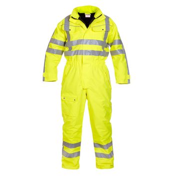 Hydrowear Uelsen Hi-Vis Waterproof Winter Coverall Yellow
