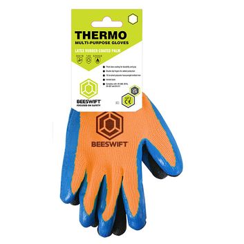 Latex Thermo-Star Fully Dipped Glove Orange (1 Pair)