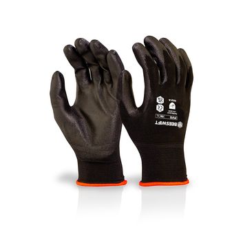 Multi-Purpose Pu Coated Glove Black (1 Pair) alternative