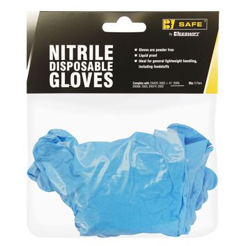Nitrile Disposable Glove Blue (1 Pair)