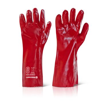 Pvc Gauntlet 16" Red (1 Pair) alternative